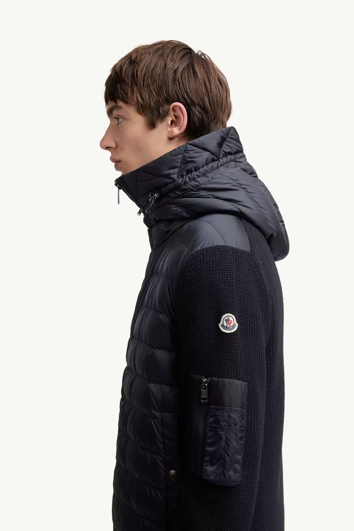 Cardigan zippé matelassé