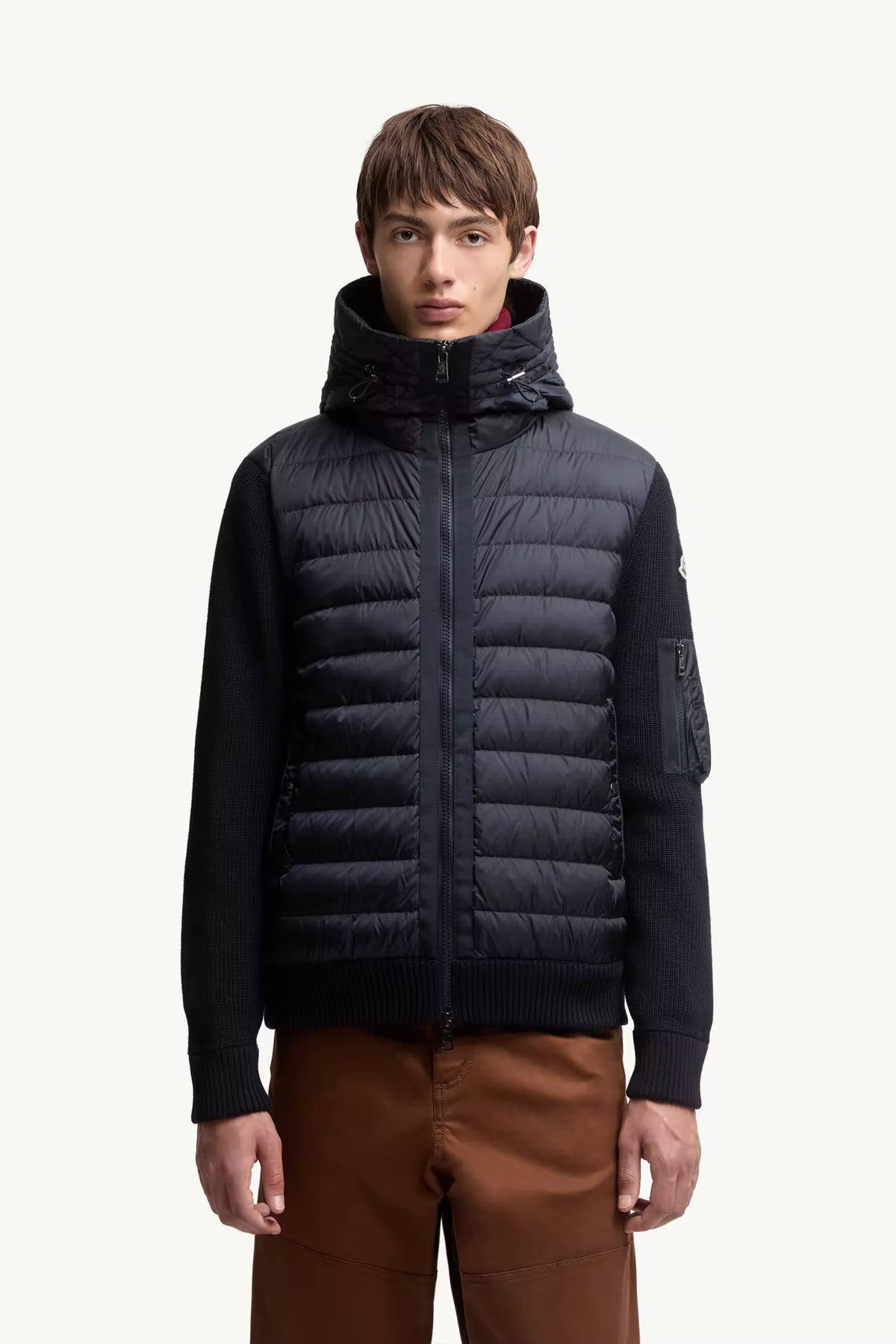 Cardigan zippé matelassé