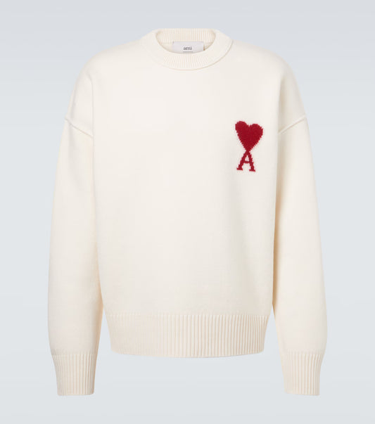 Ami Paris - Pull Ami De Cœur en laine vierge